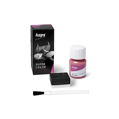Immagine di Kaps Super Color, Colorante per Pelle Naturale, Ecopelle e Tessuto, Tinta da 25ml (160 Rosa)