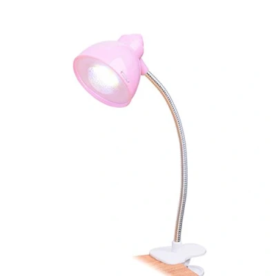 Immagine di Brussels 08 360 Flessibile Collo d&#039;oca Clip su Luce Luci di Lettura Mini Tavolo LED Regolabile del Libro USB Book Clamp Light Night Reading Lamp Rosa