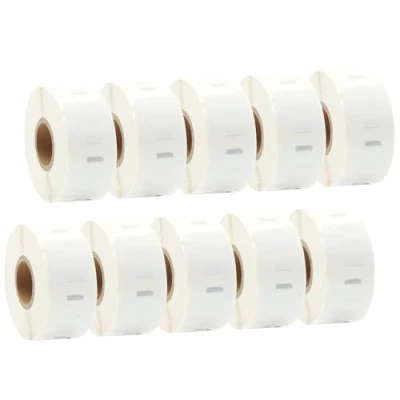 Immagine di Doree S0929120 Etichetta di carta con codice QR, 25x25mm, 750 etichette per rotolo, compatibili Dymo LabelWriter 4XL 450 400 330 320 310(10 confezioni)