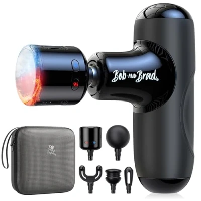 Immagine di Mini Pistola Massaggiante con Calore e Freddo, Bob and Brad Q2 Pro da Tasca per Massaggio dei Tessuti Profondi, Percussione Portatile Ultra Silenziosa Sollievo dal Dolore Recupero