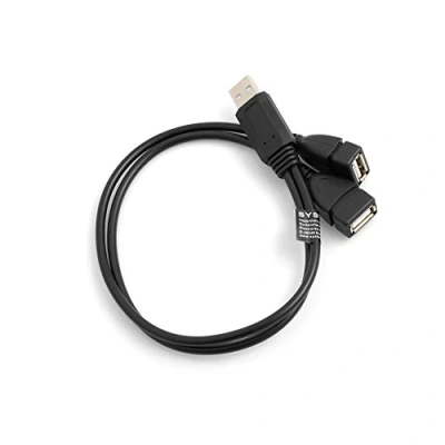 Immagine di System S Cavo A Y USB Tipo Maschio 2 x Femmina Splitter di Ricarica Adattatore