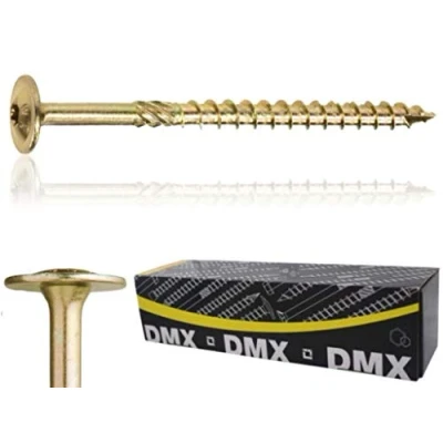 Immagine di Viti per legno con testa piatta, zincate, Torx TX, colore: giallo