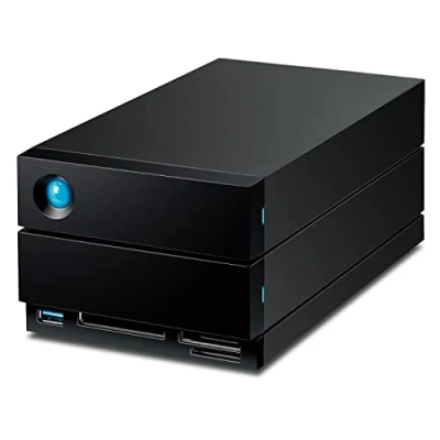 Immagine di LaCie 2big Dock RAID, 32TB, Unità disco estern Porte Thunderbolt 4 e compatibilità con USB 4, recupero dati (STLG32000400)