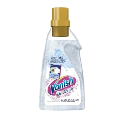 Immagine di Vanish Oxi Action Multipower Gel Bianco Splendente, Additivo Lavatrice Multiazione senza Candeggina, 1 Confezione da 750 ml Smacchiatore per Capi Bianchi