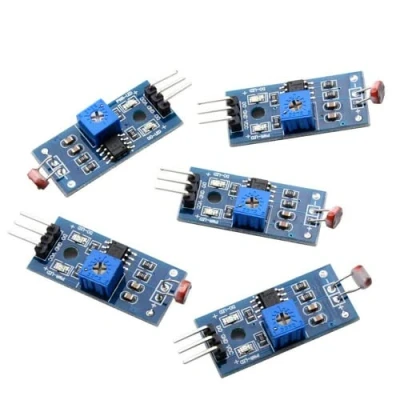 Immagine di Fasizi 5pcs Digital Light Intensity Sensor Module Photo Resistor Photoresistor