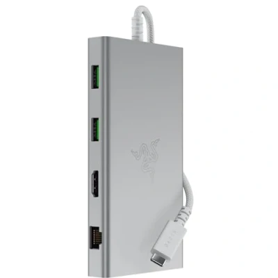 Immagine di RAZER Docking station USB C® C Dock Mercury Edition Adatto per marchio: universale Alimentazione C®, lettore di schede integrato