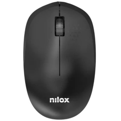 Immagine di Nilox NXMOWI4011, Mouse Wireless Ottico con Sensore Alta Precisione 1000 DPI e 3 Pulsanti, Distanza Operativa 10m, Compatibile Windows/Linux/Mac, Nero