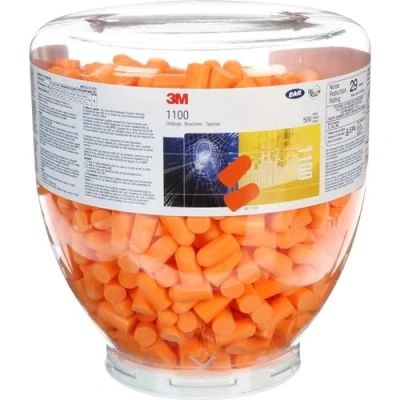 Immagine di 3M 1100B Confezione ricarica di tappi per le orecchie 35 dB usa e getta 500 Paio/a