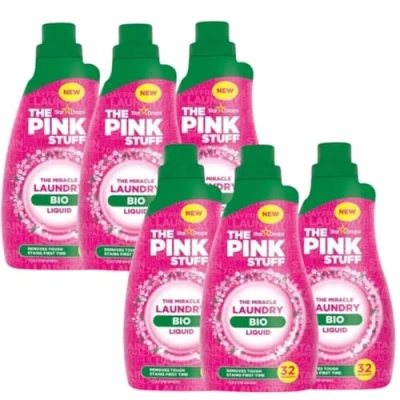 Immagine di The Star Drops Pink Stuff Miracle Detergenti Multiuso Per L&#039;igiene Della Casa (6, Detergente Bio Il Bucato 30 Lavaggi 960 Ml)
