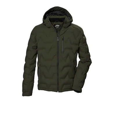 Immagine di killtec Uomo Giacca trapuntata con cappuccio/giubbotto idrorepellente KOW 60 MN QLTD JCKT, dark moss, 4XL, 41834 000