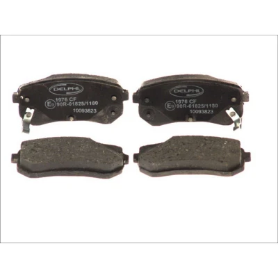 Immagine di DELPHI LP1976 Kit pastiglie freno con segnalatore acustico usura lamierino anticigolío senza accessori KIA: Picanto II, I, HYUNDAI: i10 I