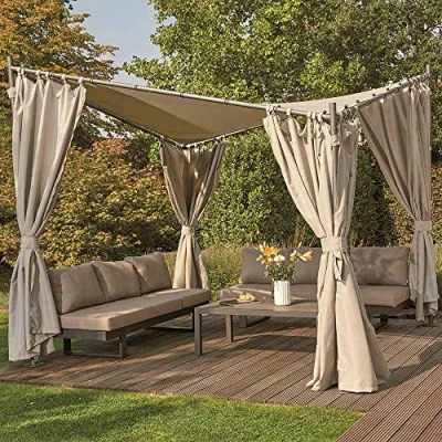 Immagine di Siena Garden J05233 Set di 2 Pannelli Laterali per Gazebo Berlino, 3 x m, Colore: Bianco