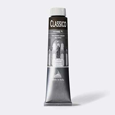 Immagine di Maimeri CLASSICO 200 ml, Extra feine Künstlerölfarbe, Farbton Umbra natur