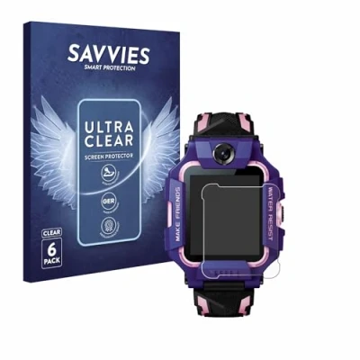Immagine di savvies (6 Pezzi Pellicola Protettiva per Imoo Watch Phone Z6 Protezione Schermo Trasparente