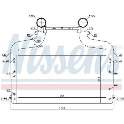 Immagine di NISSENS 96083 Intercooler