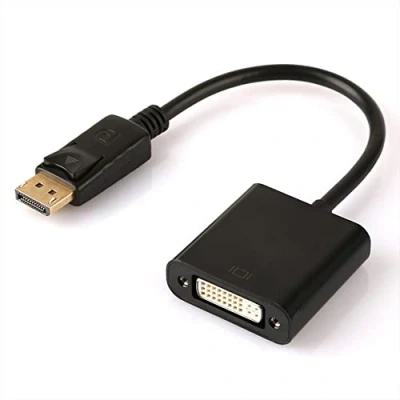 Immagine di MEIRIYFA Cavo adattatore DisplayPort (DP) a DVI, convertitore da DP DVI D collegamento singolo maschio femmina compatibile con PC, laptop, desktop, monitor, HDTV, proiettore