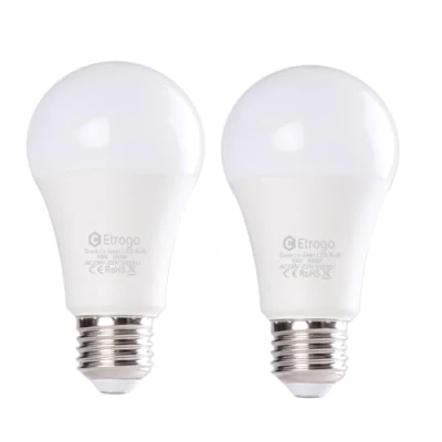 Immagine di Etrogo Lampadine Led Con Sensore Crepuscolare E27 Sensor Luce di Bianca Calda 3000K 10W 100W Equivalenza Auto On/Off 2 Pezzis