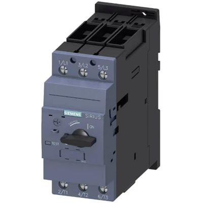 Immagine di Siemens 3RV2031 4VA10 Interruttore 1 pz. Regolazione (corrente): 35 45 A Tens.comm.max: 690 V/AC (L x P) 55 140 149 mm