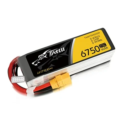 Immagine di Tattu Batteria ricaricabile LiPo 14.8 V 6750 mAh Numero di celle: 4 25 C Softcase XT90