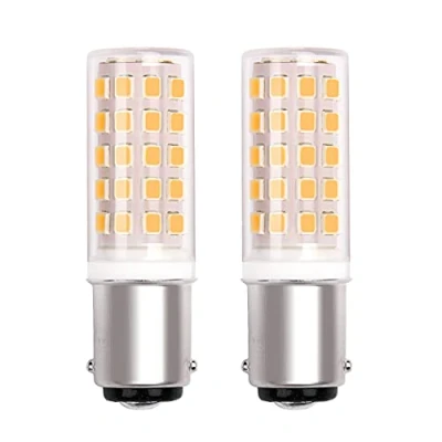 Immagine di Ba15D Led 220v 240v Lampadina Per Macchina Da Cucire, B15D Doppio Contatto A Baionetta Base, Bianco Caldo 3000K, 5W Equivalente Alogena 40W. Non Dimmerabile (2 Pezzi)