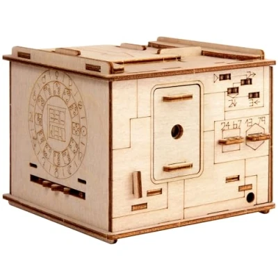 Immagine di ESC WELT Space Box Puzzle 3d in Legno Rompicapo Difficile Escape Room Gioco da Tavolo Scatola Segreta con Scompartimento Nascosto Giochi di Logica per Adulti