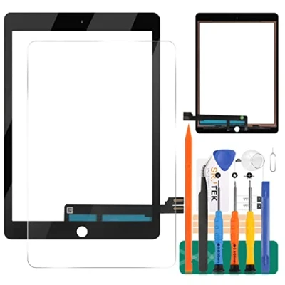 Immagine di per iPad PRO 9.7 2016 Generazione Touch Screen Digitizer Vetro di Ricambio A1673 A1674 A1675 Display Panel Kit Parti Riparazione (Non LCD, Senza Pulsante Home) (Nero)