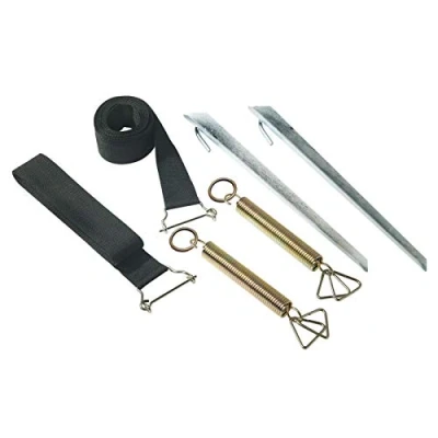 Immagine di Bo Camp Set di 2 Cinghie Anti Tempesta, Accessori per Tenda BC da Camper, Dimensioni 3,5 Metri, Colore Nero