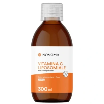 Immagine di NOVOMA Vitamina C liposomiale 1000mg, Alta Biodisponibilità, Con Vit Quali® C, Acido Ascorbico Puro, Sistema Immunitario e Stanchezza, Flacone da 300 ml (ex Nutrivita)