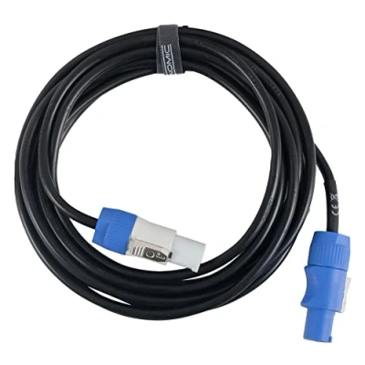 Immagine di Pronomic Power Twist 5 Cavo di alimentazione per altoparlanti attivi e faretti Spina compatibile con PowerCon lunghezza: m