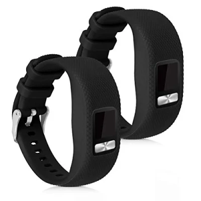Immagine di kwmobile Cinturino S in TPU e Silicone compatibile con Garmin Vivofit 4 2x Fascetta Fibbia ca. 13 21 cm Small