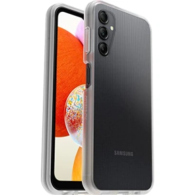Immagine di Otterbox Cover per Samsung Galaxy A14 Sleek, resistente a shock e cadute, testata norme anti caduta MIL STD 810G, Protezione Antimicrobica, Trasparente, Senza Retail Package