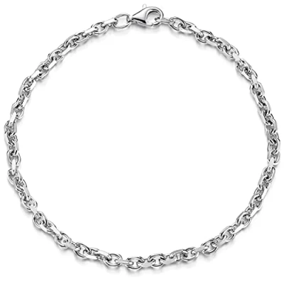 Immagine di MATERIA by Matthias Wagner Bracciale da uomo in Argento 925 massiccio, 18 24 cm, 2,9 mm, SA 140, sterling
