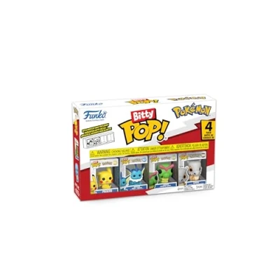 Immagine di Funko Bitty Pop! Pokemon Pikachu 4PKE una Mini Figura Misteriosa a Sorpresa 0.9 Inch (2.2 Cm) da Collezione Ripiano Espositivo Impilabile Incluso Idea Regalo Borse Party Stocking