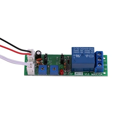 Immagine di modulo timer, interruttore relè accensione/spegnimento ritardo ciclo regolabile DC 5V 12V 24V(5V 0 30min)
