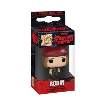 Immagine di Funko Pop! Keychain: Stranger Things Robin Mini Figura in Vinile da Collezione Novità Portachiavi Riempitivi per Calze Idea Regalo Merchandising Ufficiale TV Fans Minifigure