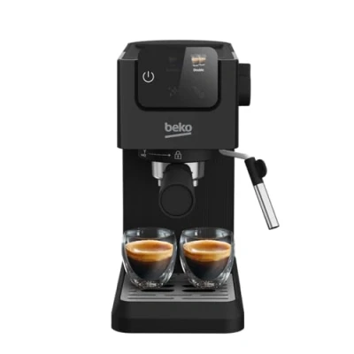 Immagine di Beko CEP5302B Macchina Caffè Espresso Manuale, Montalatte Integrato, 1,1 L, 15 bar Nero, 14,5 x 42,5 35,5h cm