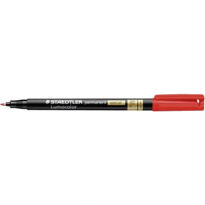 Immagine di Staedtler Lumocolor permanent special F 319 2 Marcatore indelebile Rosso resistente allacqua: Sì