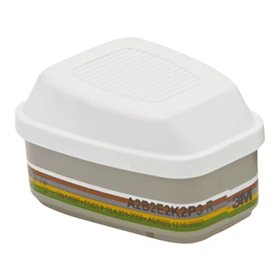 Immagine di 3 m 6099 Particulate Filter per gas e vapore, A2B2E2 K2HGP3 R Plus formaldeide, Certificato EN sicurezza