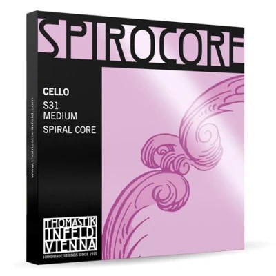 Immagine di Thomastik Corde per Cello Spirocore nucleo spirale Set 4/4 media rivestimento cromo