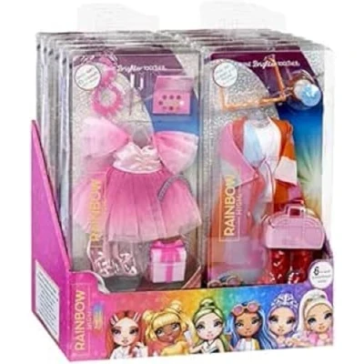 Immagine di Rainbow High Pacchetto Assortimento Casuale, Include 1 Vestito, Scarpe, Gioielli e Accessori da Gioco, Abbinare per Creare tonnellate di Divertimento età 4+
