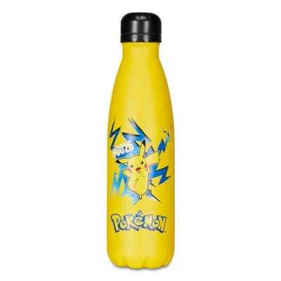Immagine di Borraccia Termica POKÉMON per Bambini con Cannuccia 460 ML NO BPA Asilo, Scuola Elementare Acciaio Inox, Mantenimento Temperatura fino a 24h