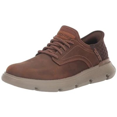 Immagine di Skechers Scarpe slip in Garza Gervin da uomo, Marrone, 11.5 Wide