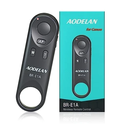 Immagine di Telecomando wireless per fotocamera Canon R3/R7/R10/M50/EOS M6 Mark II/R/RP/90D/6D II/R5/R6/800D/850D/250D/Rebel SL2/T7i/G5 X II/G7 III, sostituisce BR E1
