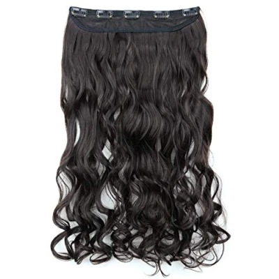 Immagine di CAISHA 60cm Clip In ExtensionsExtensions Per I Capelli Posticcio Liscio Marrone Nero C52 1