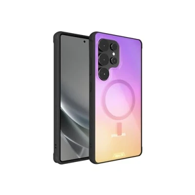 Immagine di Mous custodia MagSafe per Samsung Galaxy S25 Ultra compatibile trasparente, chiarezza 3.0 iridescente, resistente ai graffi, design trasparente e sottile, protettiva antiurto