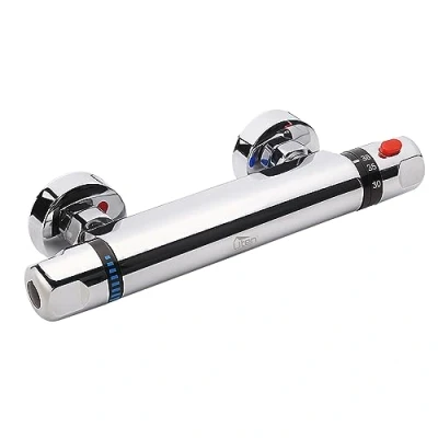 Immagine di Uten Miscelatore Termostatico Doccia, Design Ergonomico 38C, Flusso d&#039;acqua Sicuro e Confortevole, Controllo Della Temperatura Estremo (0 50C), Rubinetto Doccia in Puro Ottone