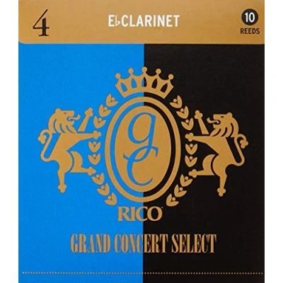 Immagine di Confezione da 10 ance Rico Grand Concert Select per clarinetto piccolo in MI bemolle, durezza 4,0
