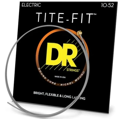 Immagine di DR Strings TITE FIT™ Nickel Plated Electric Guitar Strings: Medium to Heavy 10 52