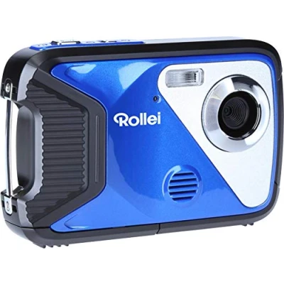 Immagine di Rollei Sportsline 60 Plus fotocamera digitale impermeabile con videocamera da 21 MP e Full HD Sports Cam ampio display, modalità scena, custodia robusta , perfetta per i bambini, blu