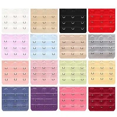 Immagine di BJ SHOP Estensore del Reggiseno Estensione Bra 3 File di prolunga con Gancio a Ganci Accessori per da Donna 16 Colori